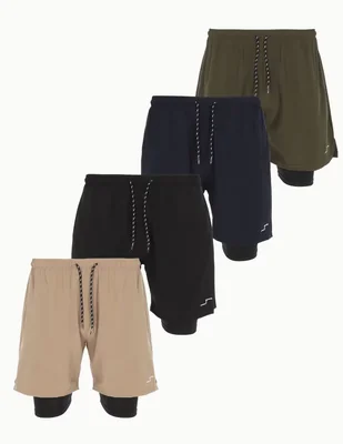 Set short con bolsillos para entrenamiento hombre