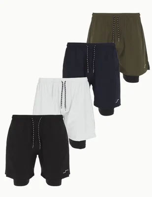 Set short con bolsillos para entrenamiento hombre