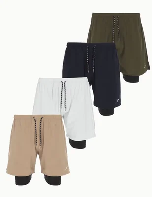 Set short con bolsillos para entrenamiento hombre