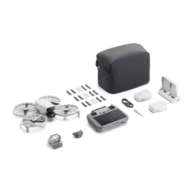Drone Dji Flip Fly More Combo Control Dji Rc 2 Cámara De Alta Resolución Batería Extra Y Accesorios Gris