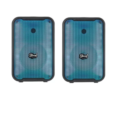 Kit 2 Bafles Amplificado Fussion PBS-8036 8 pulgadas Bloom 15 000W P.M.P.O ENDY