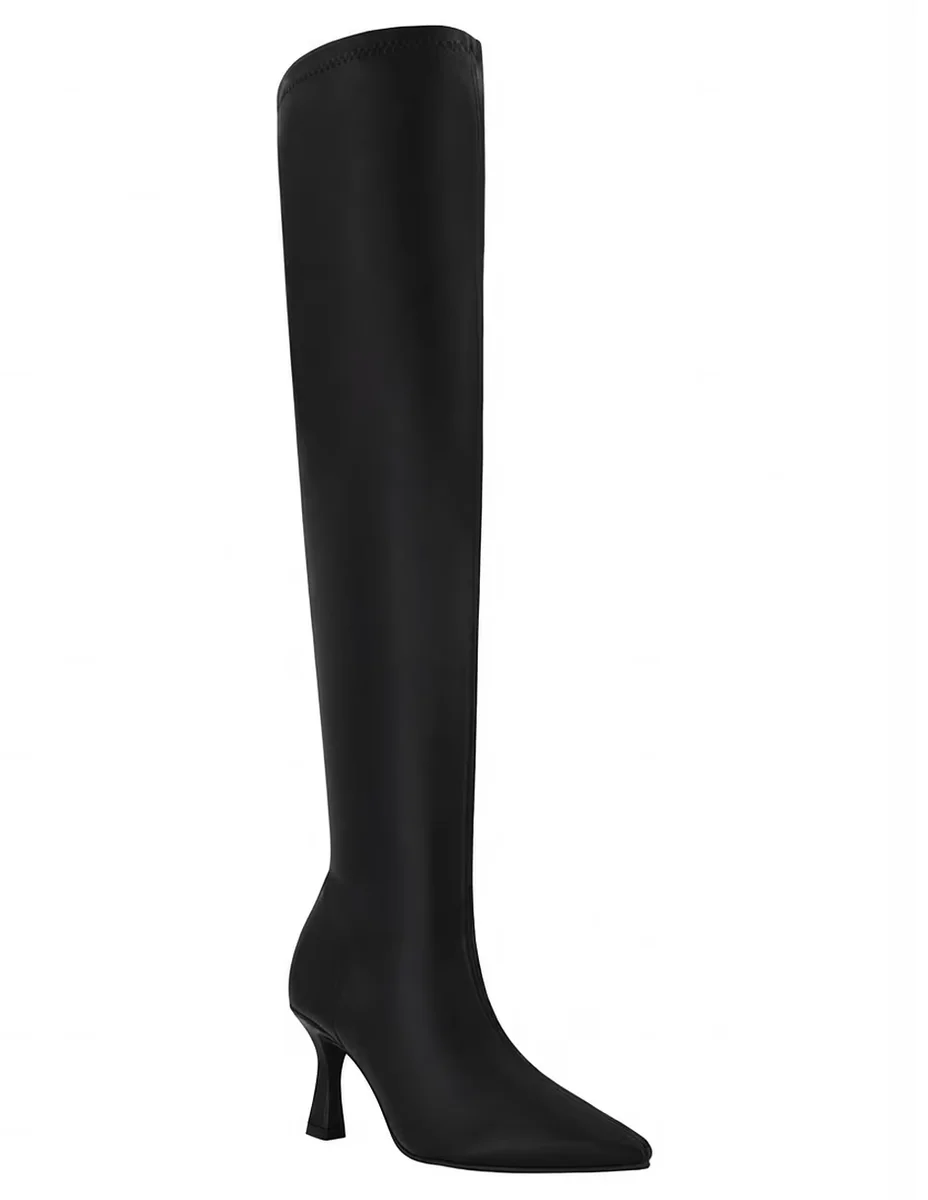 Bota rodilla de piel para mujer