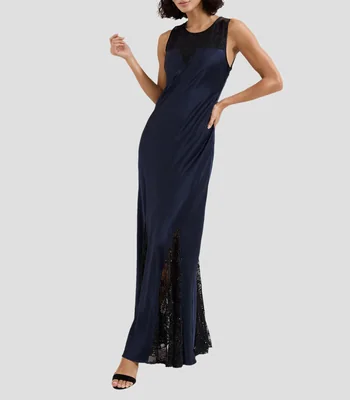 Vestido de fiesta maxi con microdiseño Bridget Mujer