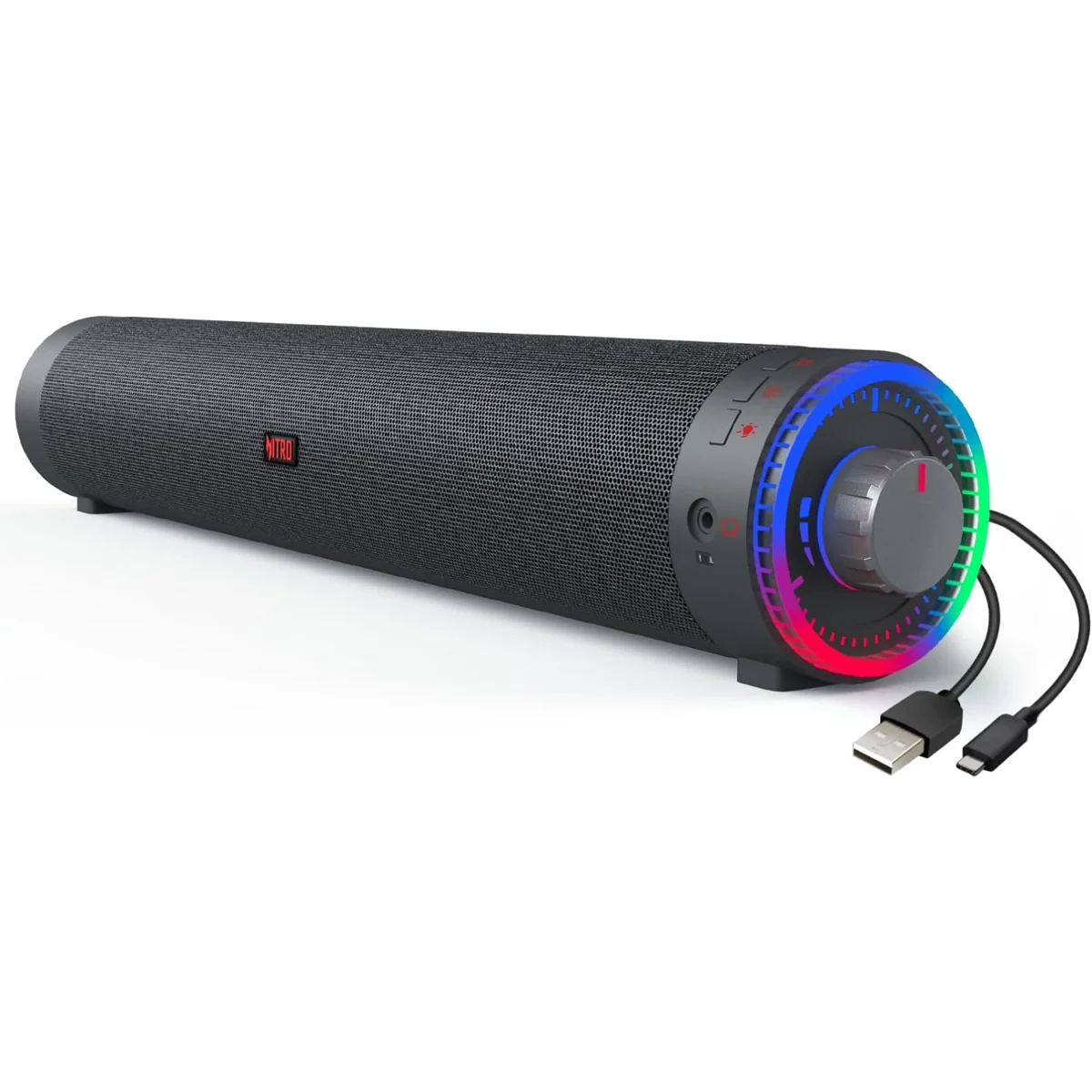 Barra de Sonido Gamer Acer Nitro Bluetooth USB RGB para PC Laptop Consolas