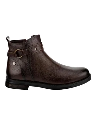 Botín de piel para hombre