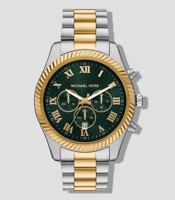 Reloj para Hombre Lexington Bicolor Clásico Plata, Dorado, Verde