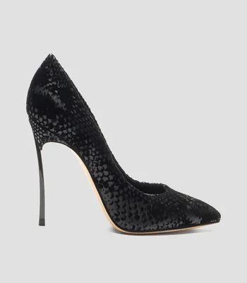 Zapatillas con tacón delgado Mujer