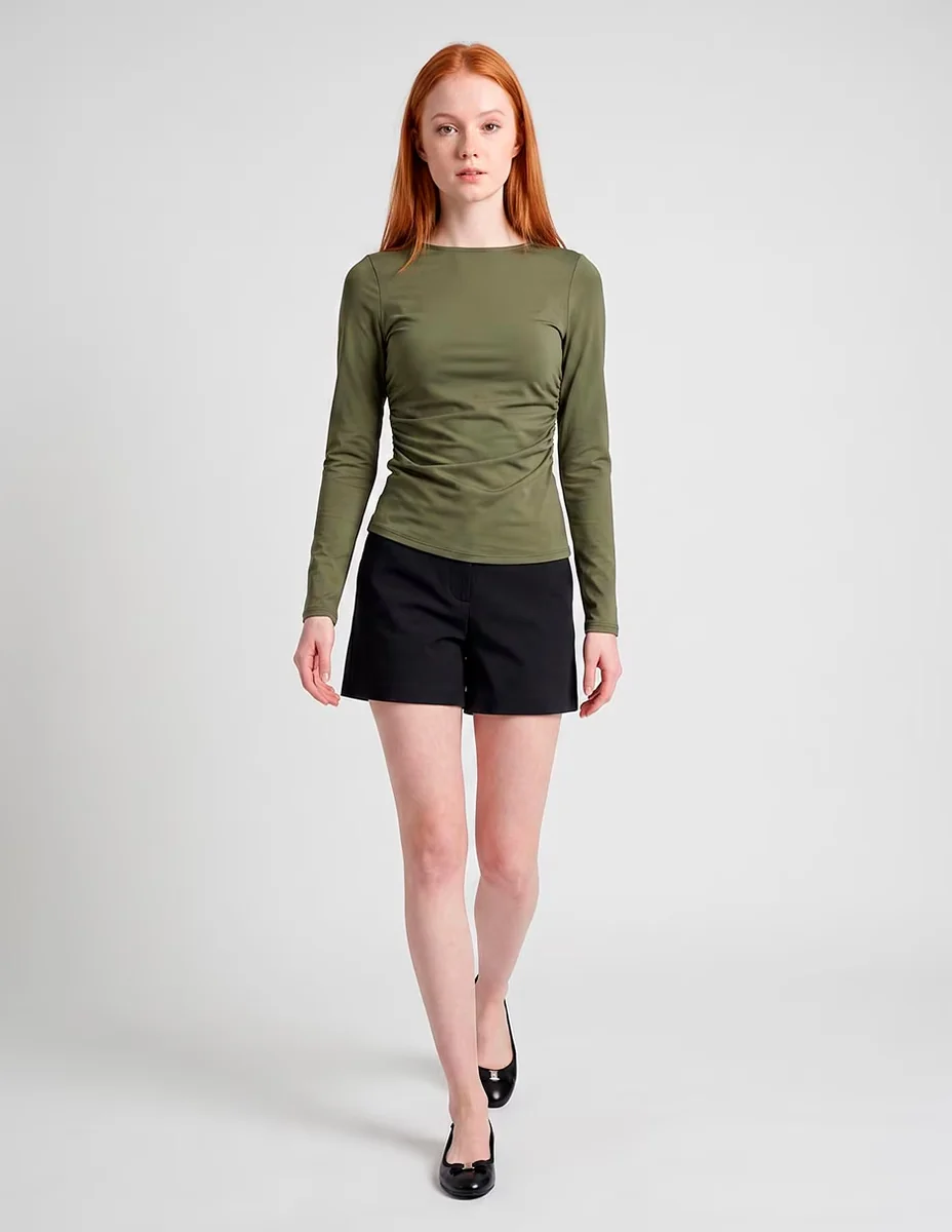 Blusa manga larga para mujer