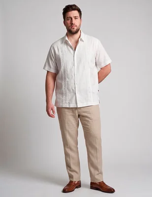 Guayabera manga corta para hombre