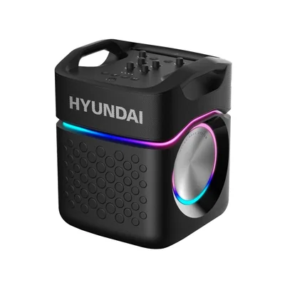 Bocina Portatil Hyundai HYSPBT12 IPX4 120W LED/USB/BT Negra SYP-Y