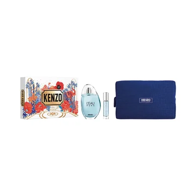 Set De Fragancia Kenzo L'Eau Pure Eau De Parfum 100Ml + Travel Spray + Pouch Unisex
