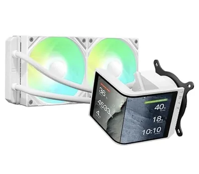 Enfriador AIO TRYX PANORAMA SE 240 ARGB blanco 240 mm con 667 pulgadas