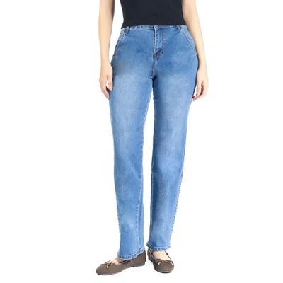 Jeans De Denim Straight Fit Y Deslavado Para Mujer Forever 21