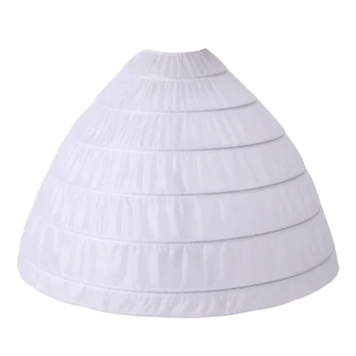 Crinolina AWSALE línea A con 6 aros blanca 91 cm