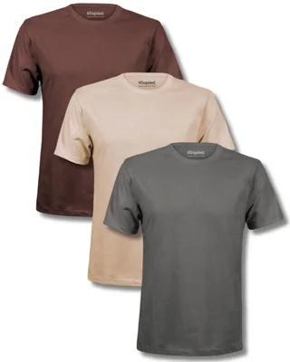 Camiseta Kingsted Pack de 3 Camuflaje XL (Mezcla de Algodón)