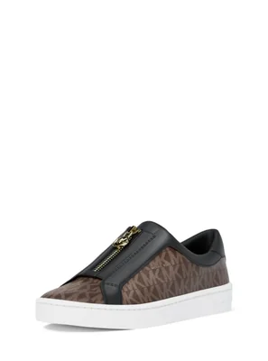 Zapatillas Michael Kors Keaton Zip Slip-On Marrón Talla 7 M
