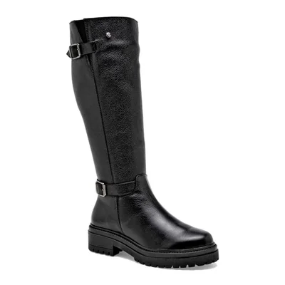 Moramora bota piel para mujer negro cod 147978-E