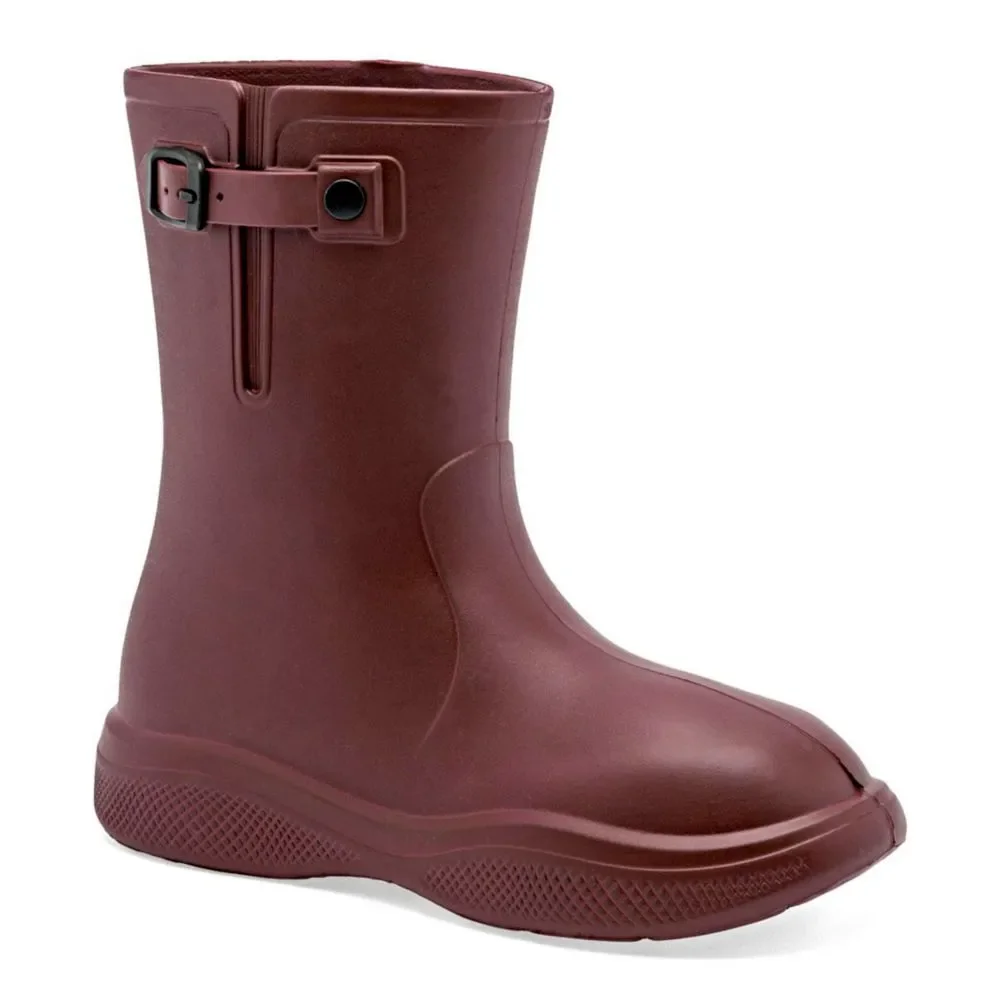 Evalight bota lluvia para mujer vino cod 147917-E