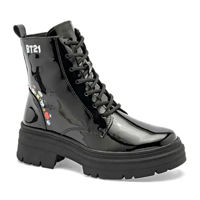 Yuyin bota para mujer negro charol cod 147363-E
