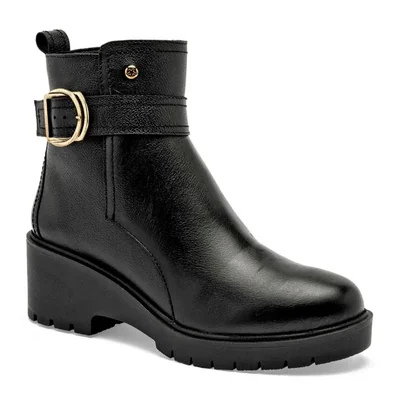 Moramora bota piel para mujer negro cod 147421-E