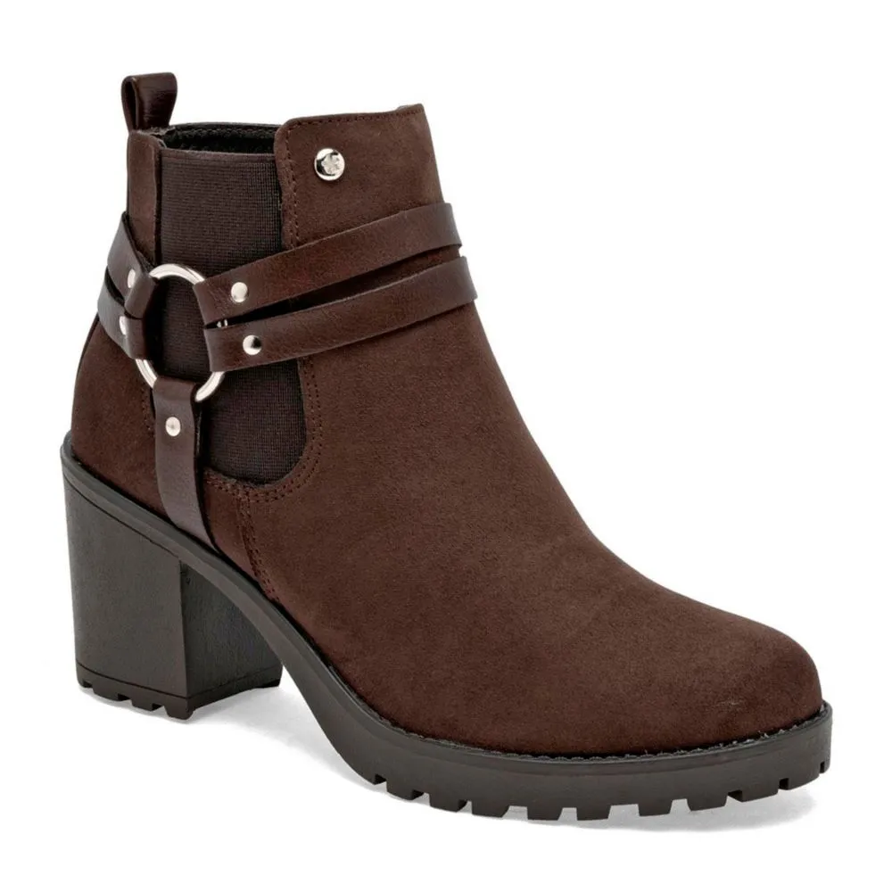 Moramora botin para mujer cafe durazno cod 148376-E