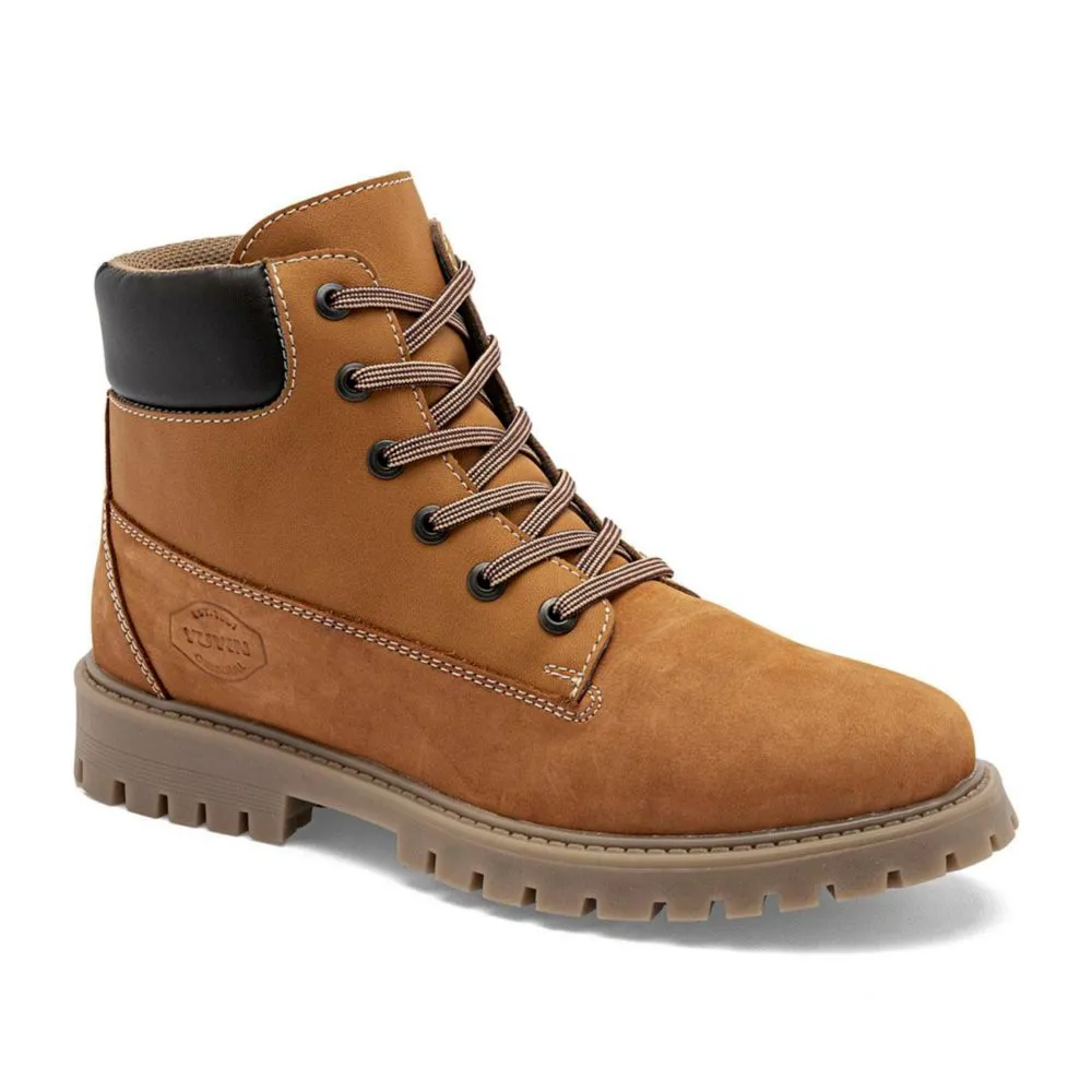 Yuyin bota piel para mujer camel café cod 146886-E