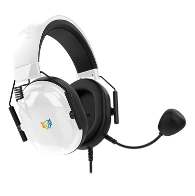 Balam Rush Audífonos Gamer Aviator Level HA757 Alámbrico, 3.5mm, Negro/Blanco