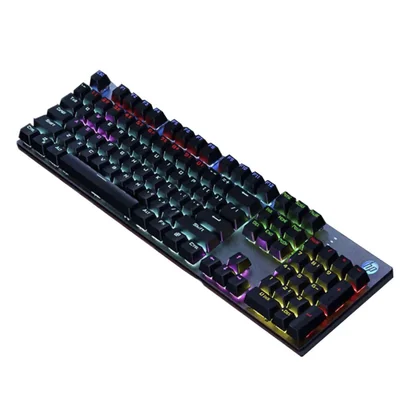 Teclado HP GK400F Mecánico con interruptores marrones 104 teclas negro