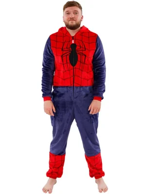 Pijama Marvel Spider-Man tipo onesie para adulto – Talla grande