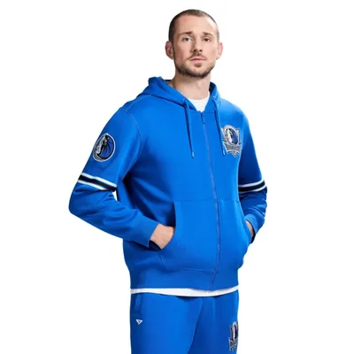 Sudadera con capucha GAME 7 Dallas Mavericks talla L azul real