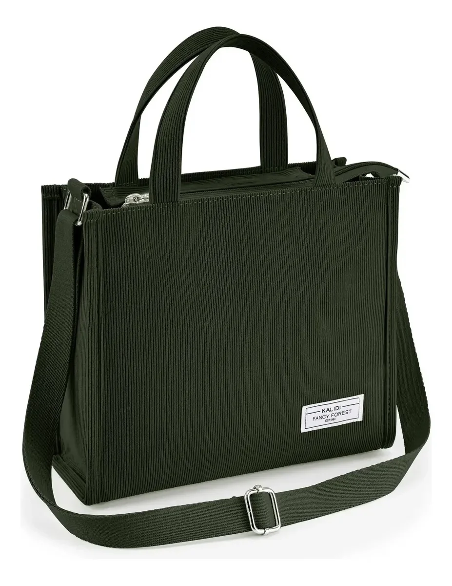 Fancy Forest Bolsa Tote con Bandolera Verde Oliva