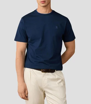 Playera cuello redondo manga corta lisa Hombre