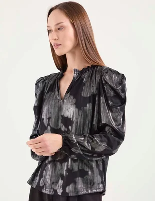 Blusa manga larga para mujer