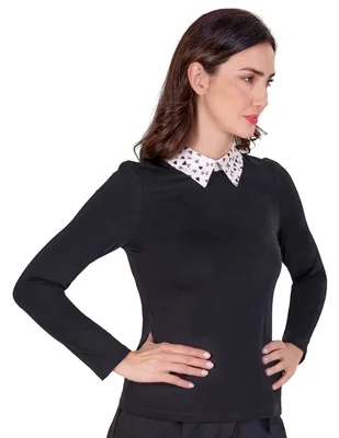 Blusa manga larga para mujer
