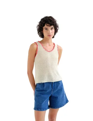 Blusa sin manga para mujer
