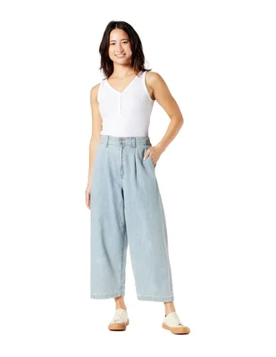 Jeans relajado corte cintura para mujer