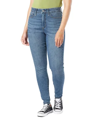 Jeans skinny Sculpting Ultra High-rise super skinny lavado medio corte cintura alta para mujer