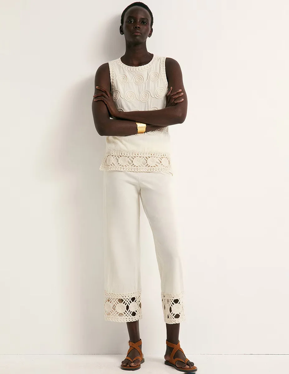 Pantalón coulotte para mujer