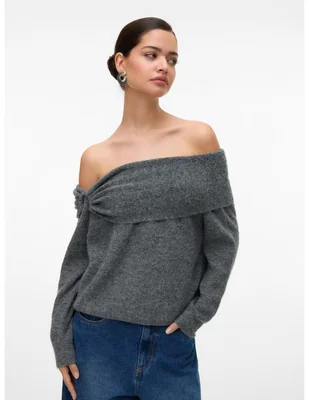 Suéter cuello Bardot para mujer