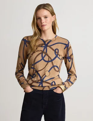 Suéter cuello redondo para mujer
