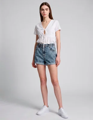Short de mezclilla para mujer