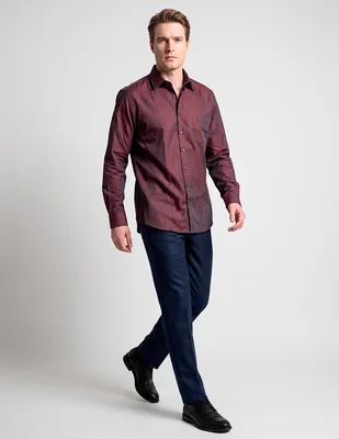 Camisa de vestir manga larga para hombre