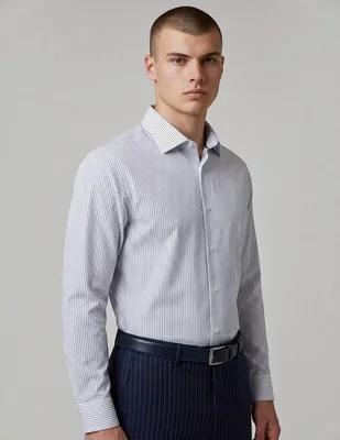 Camisa/Sobrecamisa Formal de (si aplica) Bambú y poliéster manga Larga para hombre