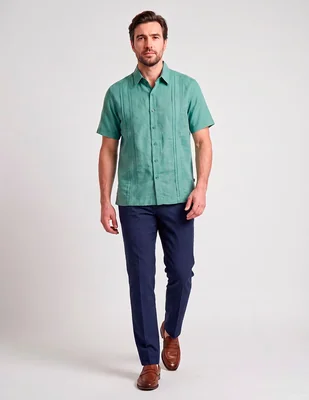 Guayabera manga corta para hombre
