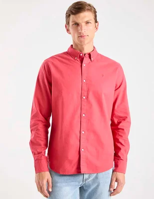 Camisa casual manga larga para hombre