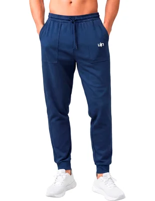 Jogger regular jogger estampado liso con bolsillos para hombre
