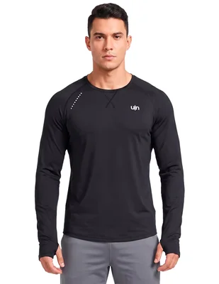 Playera deportiva para entrenamiento manga larga de hombre