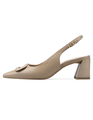 Zapatilla de piel