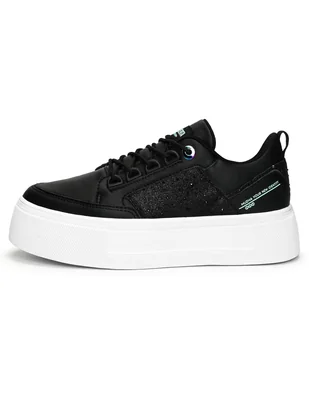 Tenis muzha negro aqua para mujer