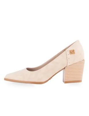 Zapatilla de piel